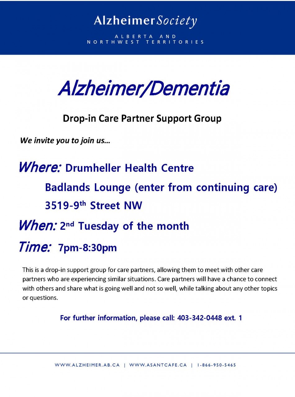 Drumheller-Care-Partner-Support-Group-Poster